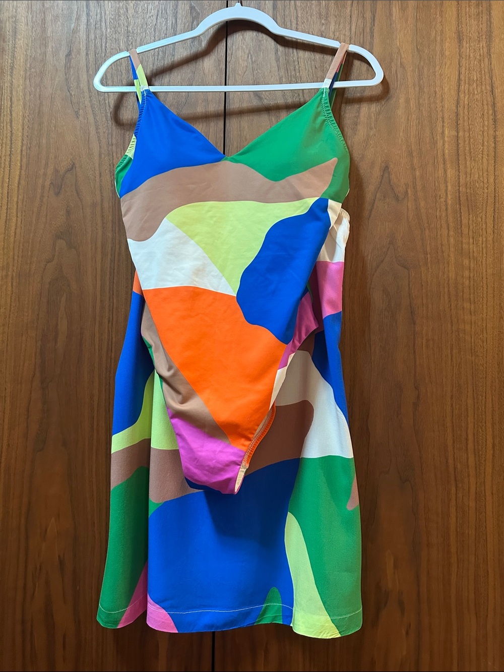 Sanctuary colourful print Cover dress and Bathing suit in one set